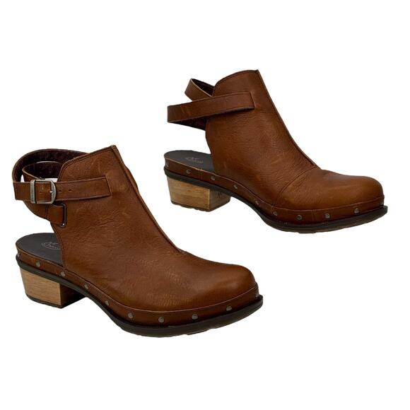 Chaco Cataluna Clog JCH107482 Women's Brown Leather 11 Heeled Boot NEW Comfort - Picture 5 of 10